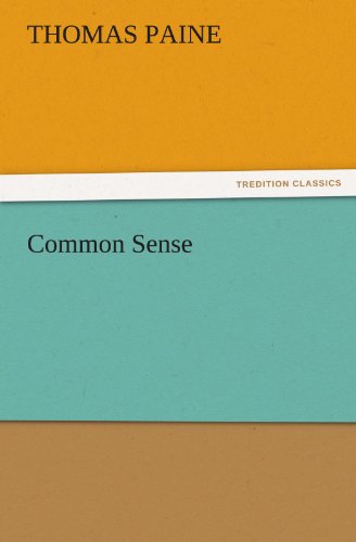 Common Sense (tredition Classics) [Paperback]