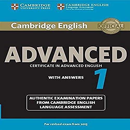 Cambridge English Advanced 1 for Revised Exam from 2015 Student's Book with Answ [Paperback]