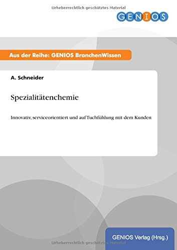 Spezialittenchemie (german Edition) [Paperback]