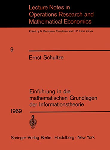 Einfhrung in die mathematischen Grundlagen der Informationstheorie [Paperback]