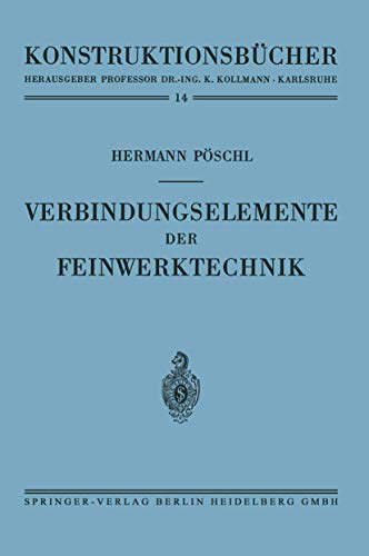 Verbindungselemente der Feinerktechnik [Paperback]