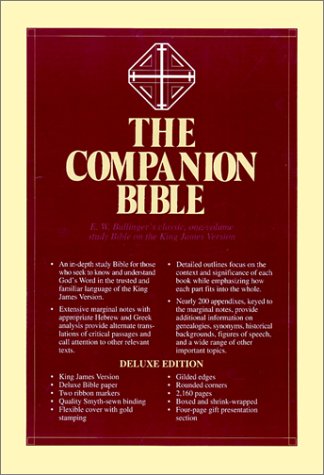 Companion Bible: King James Version, Burgundy, Bonded Leather [Leather Bound]