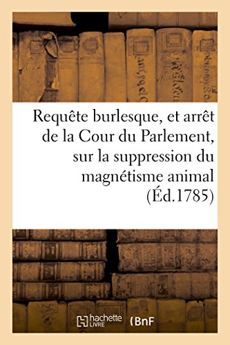 Requte Burlesque, et Arrt de la Cour du Parlement, Concernant la Suppression d [Paperback]