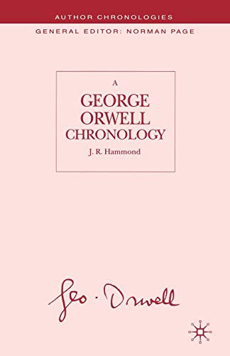 A George Orwell Chronology [Paperback]