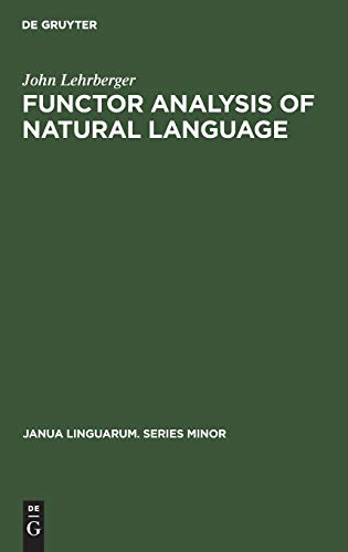 Functor Analysis of Natural Language [Hardcover]