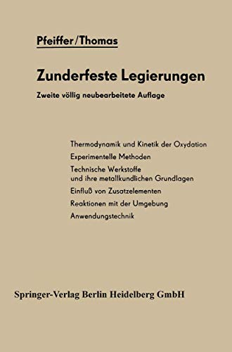 Zunderfeste Legierungen [Paperback]