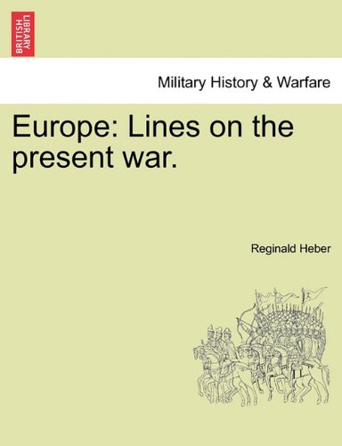 Europe  Lines on the present War [Paperback]