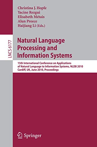 Natural Language Processing and Information Systems: 15th International Conferen [Paperback]