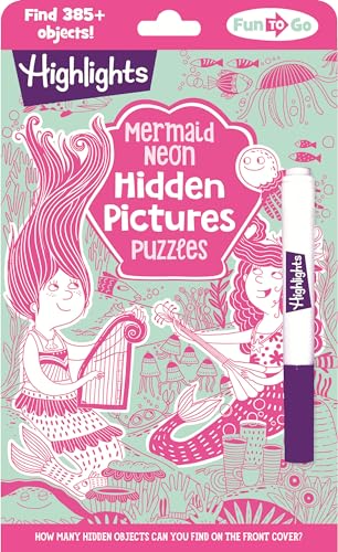 Mermaid Neon Hidden Pictures Puzzles [Paperback]