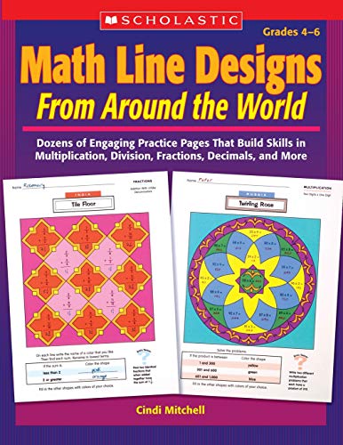 Math Line Designs From Around the World Grades 46: Dozens of Engaging Practice  [Paperback]