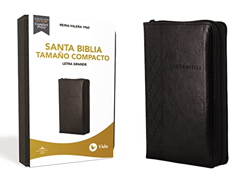 RVR60 Santa Biblia, Letra Grande, Tama?o Compacto, Leathersoft, Negro, Edici?n L [Leather / fine bindi]