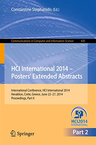 HCI International 2014 - Posters' Extended Abstracts: International Conference,  [Paperback]