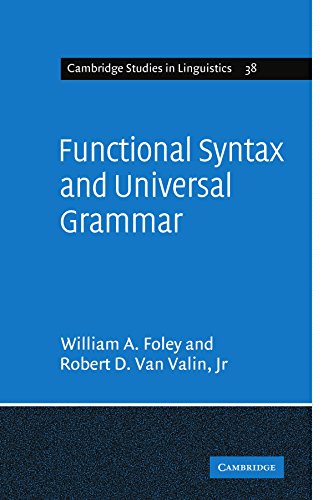 Functional Syntax and Universal Grammar [Paperback]