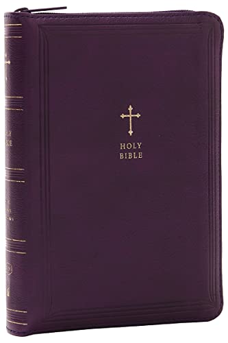 KJV Holy Bible: Compact with 43,000 Cross References, Purple Leathersoft with zi [Leather / fine bindi]