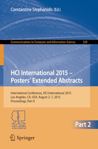 HCI International 2015 - Posters Extended Abstracts: International Conference,  [Paperback]