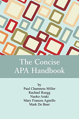 Concise APA Handbook [Paperback]