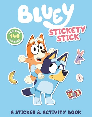 Bluey: Stickety Stick: A Sticker & Activity Book: with over 140 stickers [Paperback]