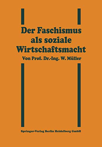 Der Faschismus als soziale Wirtschaftsmacht [Paperback]