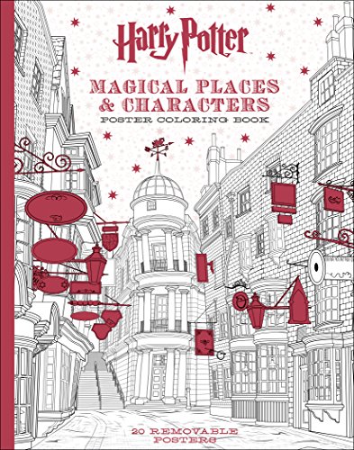 Harry Potter Magical Places & Characters Poster Coloring Book [Paperback]