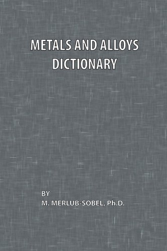 Metals And Alloys Dictionary [Paperback]