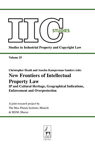 Ne Frontiers of Intellectual Property La IP and Cultural Heritage - Geographi [Paperback]