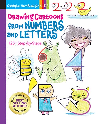 Drawing Cartoons from Numbers and Letters: 125+ Step-by-Steps [Paperback]