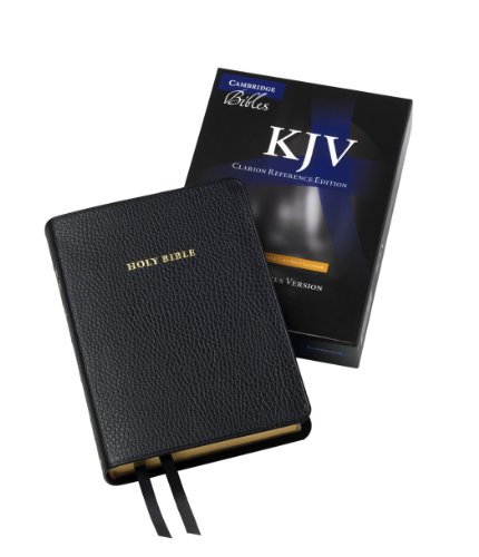 Kjv Clarion Reference Edition Kj483:X Black Calf Split Leather [Leather Bound]