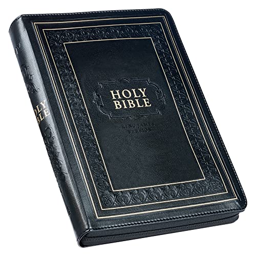 KJV Giant Print Full-Size Bible Black with Zi