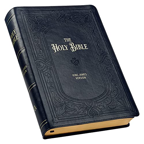 KJV Giant Print Full-Size Bible Dark Brown Faux Leather [Unknown]