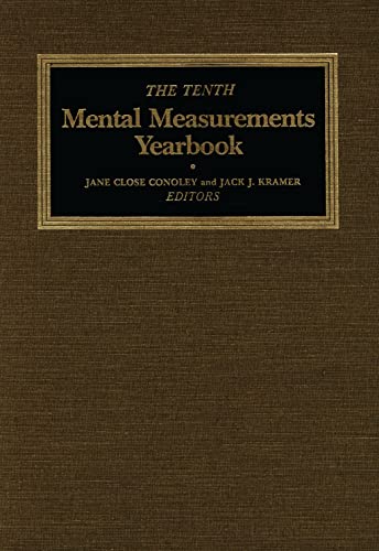 The Tenth Mental Measurements Yearbook (buros Mental Measurements Yearbook) (v.  [Hardcover]