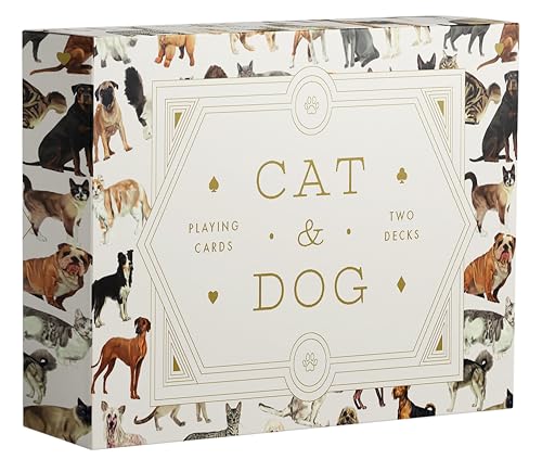 Cat & Dog Playing Cards Set [Novelty book]