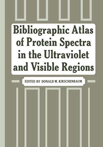 Bibliographic Atlas of Protein Spectra in the Ultraviolet and Visible Regions [Paperback]