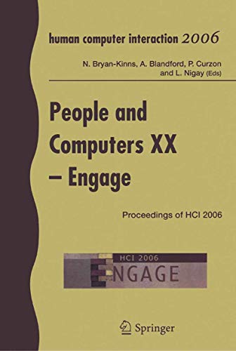 People and Computers XX - Engage: Proceedings of HCI 2006 [Paperback]