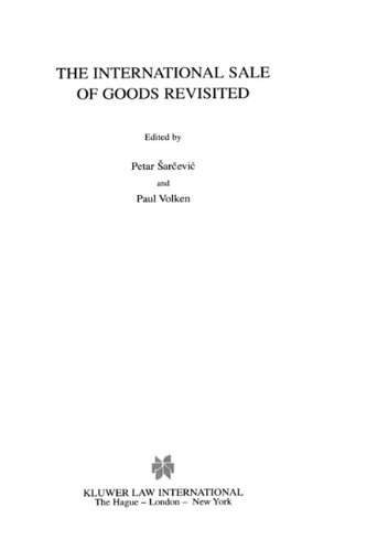 International Sale of Goods Revisited [Hardcover]