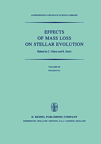 Effects of Mass Loss on Stellar Evolution IAU Colloquium no. 59 Held in Miramar [Paperback]