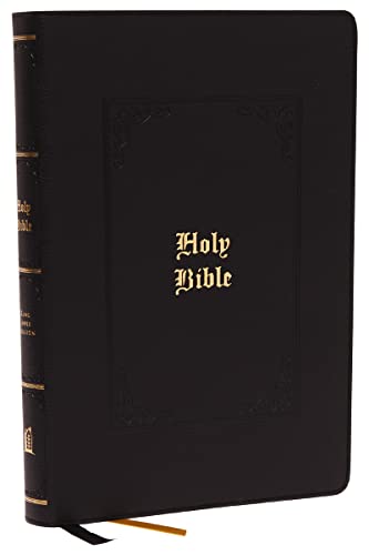 KJV Holy Bible: Large Print with 53,000 Center-Column Cross References, Black Le [Leather / fine bindi]