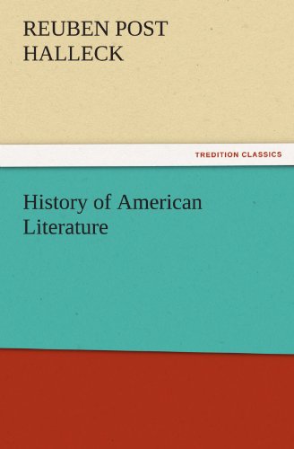 History Of American Literature (tredition Classics) [Paperback]