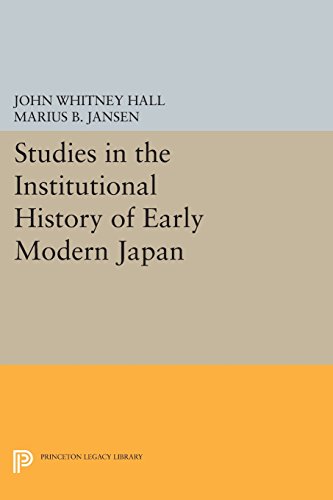 Studies in the Institutional History of Early Modern Japan [Paperback]