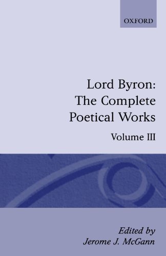 The Complete Poetical Works Volume III [Paperback]