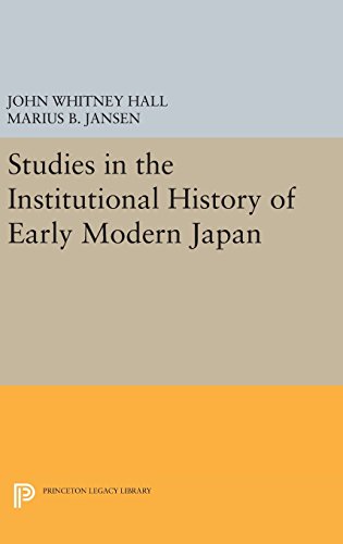 Studies in the Institutional History of Early Modern Japan [Hardcover]