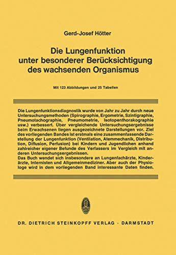 Die Lungenfunktion unter besonderer Bercksichtigung des wachsenden Organismus [Paperback]