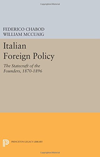 Italian Foreign Policy The Statecraft of the Founders, 1870-1896 [Paperback]