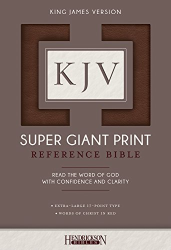 Holy Bible: King James Version, Brown, Super Giant Print [Paperback]