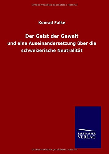 Der Geist Der Gealt (german Edition) [Hardcover]